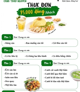 Thực Đơn Combo 1 - 95.000đ/khách